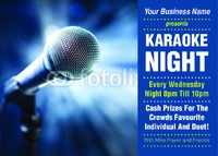 Karaoke A6 Flyers by Templatecloud 