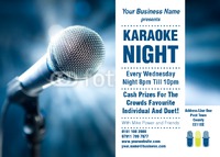 Karaoke A6 Flyers by Templatecloud 