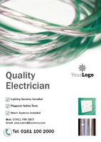 Electrician A5 Flyers by Templatecloud 