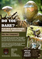 Paintball A4 Flyers by Templatecloud 