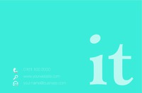 Technology Business Card  by Templatecloud