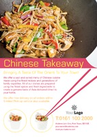 Takeaway Restaurant A4 Flyers by Templatecloud 