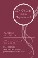 Salon Business Card  by Templatecloud