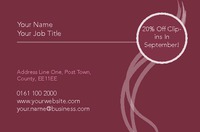 Salon Business Card  by Templatecloud 