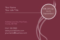 Salon Business Card  by Templatecloud