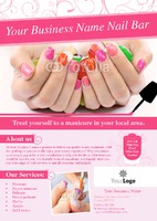 Salon A5 Flyers by Templatecloud 