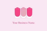 Salon Business Card  by Templatecloud 