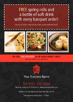 Takeaway A6 Flyers by Templatecloud