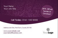 Massage Business Card  by Templatecloud 