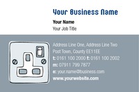 Electrician Business Card  by Templatecloud 