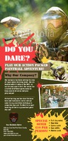Paintball 1/3rd A4 Leaflets by Templatecloud 