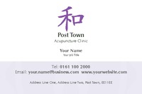 Business Card Acupuncture Clinic Collection by Templatecloud 