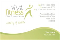 Fitness Business Card  by Templatecloud 