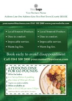 Restaurant A5 Flyers by Templatecloud