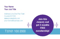 Gym Business Card  by Templatecloud