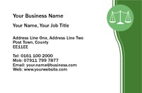 Solicitors Business Card  by Templatecloud 