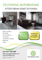 Bathroom Fitters A3 Posters by Templatecloud 