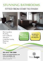 Bathroom Fitters A3 Posters by Templatecloud 