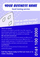 Ironing and Laundry Services A5 Flyers by Templatecloud 