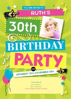 Birthday Party A6 Invitations by Templatecloud 
