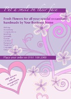 Florists A6 Flyers by Templatecloud