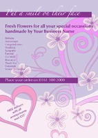 Florists A5 Flyers by Templatecloud