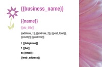 Florists Business Card  by Templatecloud 