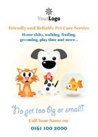 Pet Care A6 Flyers by Templatecloud 