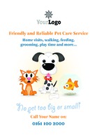Pet Care A5 Flyers by Templatecloud 