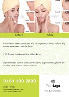 Beauty Salon A6 Flyers by Templatecloud