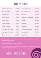 Beauty Salon A5 Flyers by Templatecloud