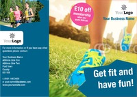 Gym A4 Folded Leaflets by Templatecloud 
