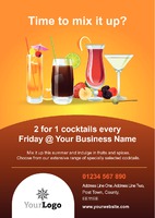 Bar A5 Flyers by Templatecloud 