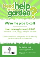 Lawn Mowing A5 Leaflets by Templatecloud 