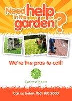 Lawn Mowing A6 Leaflets by Templatecloud 