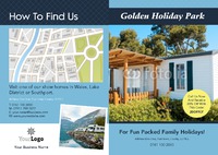 Camping A4 Folded Leaflets by Templatecloud 