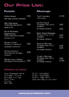 Beauty Salon A5 Flyers by Templatecloud