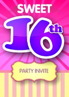 Birthday Party A6 Flyers by Templatecloud 