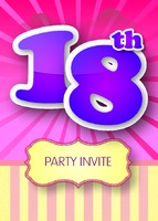 Birthday Party A6 Flyers by Templatecloud 