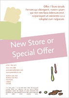 Ice Cream Shop A5 Flyers by Templatecloud 