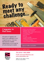 Carpenters A3 Posters by Templatecloud 