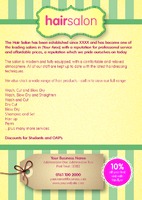Beauty Salon A5 Flyers by Templatecloud