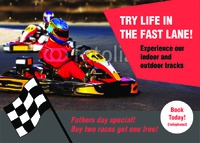 Go Karting A6 Flyers by Templatecloud 