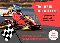 Go Karting A5 Flyers by Templatecloud 