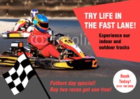 Go Karting A5 Flyers by Templatecloud 