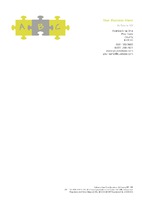 Nursery A4 Letterheads by Templatecloud 
