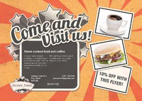 Restaurant A5 Flyers by Templatecloud 