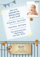 Birthday Party A5 Invitations by Templatecloud