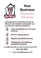 Cleaning A5 Flyers by Templatecloud 