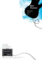 Music A4 Stationery by Templatecloud 